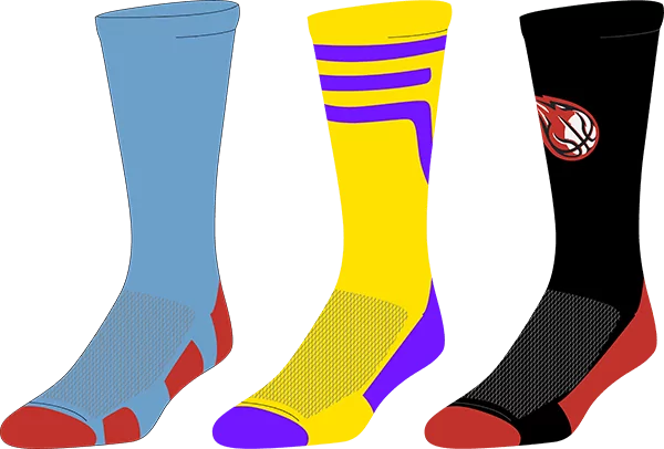 Custom basketball socks