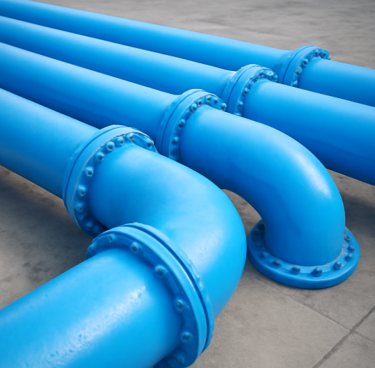 Pipeline powder coating