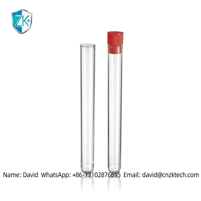 Class I Sterile Test Tube PET Plastic Body Fluid Collection Clinical Use