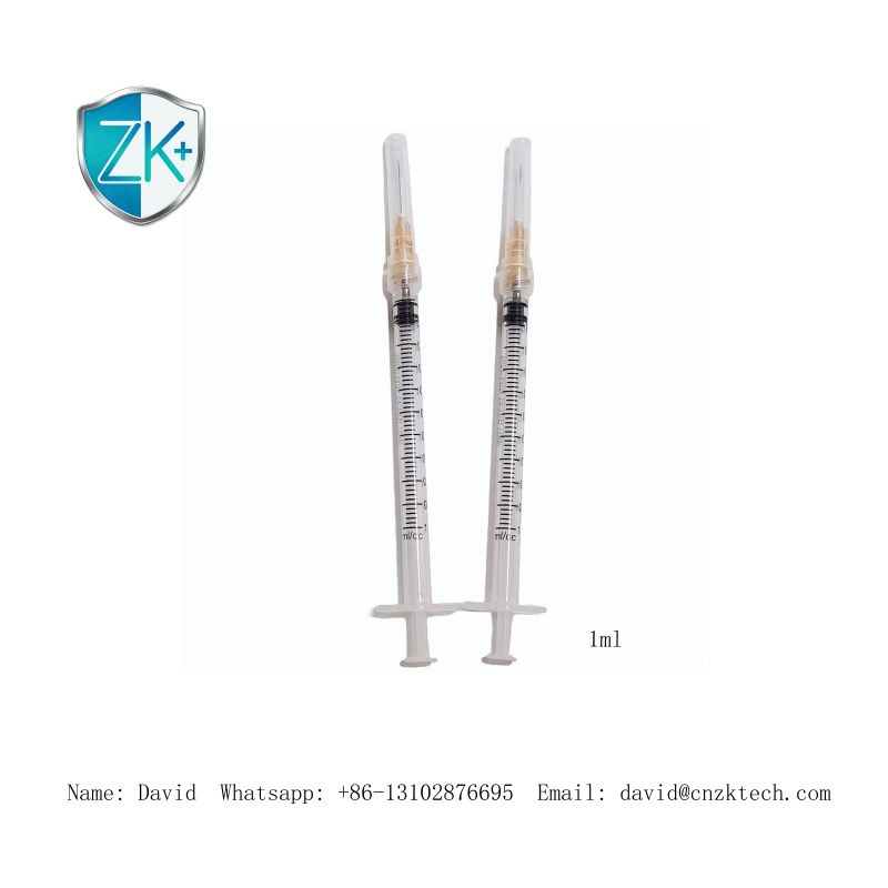 Class II Medical Device Syringe Sterile Luer Slip Disposable IV Therapy Use