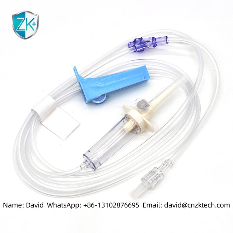 High Precision Filter Infusion Set Sterile Disposable Clinical IV Therapy