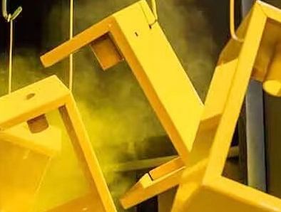 Ral1028 Yellow Color Tiny Texture/Sandy Effect Powder Coating