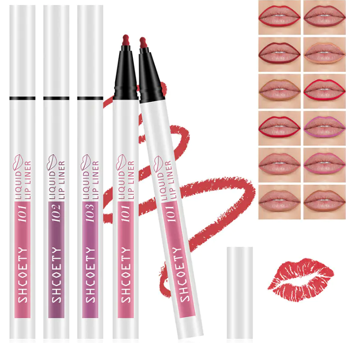 2-in-1 Matte Liquid Lip Liner & Lip Tint Marker Pen
