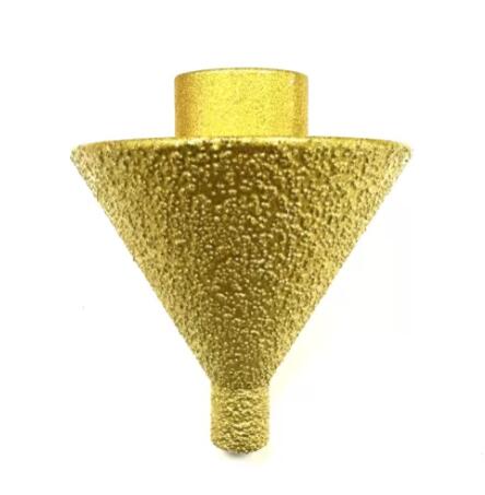 Vacuum Brazed Cone Core Bits for stone drilling and chamfering