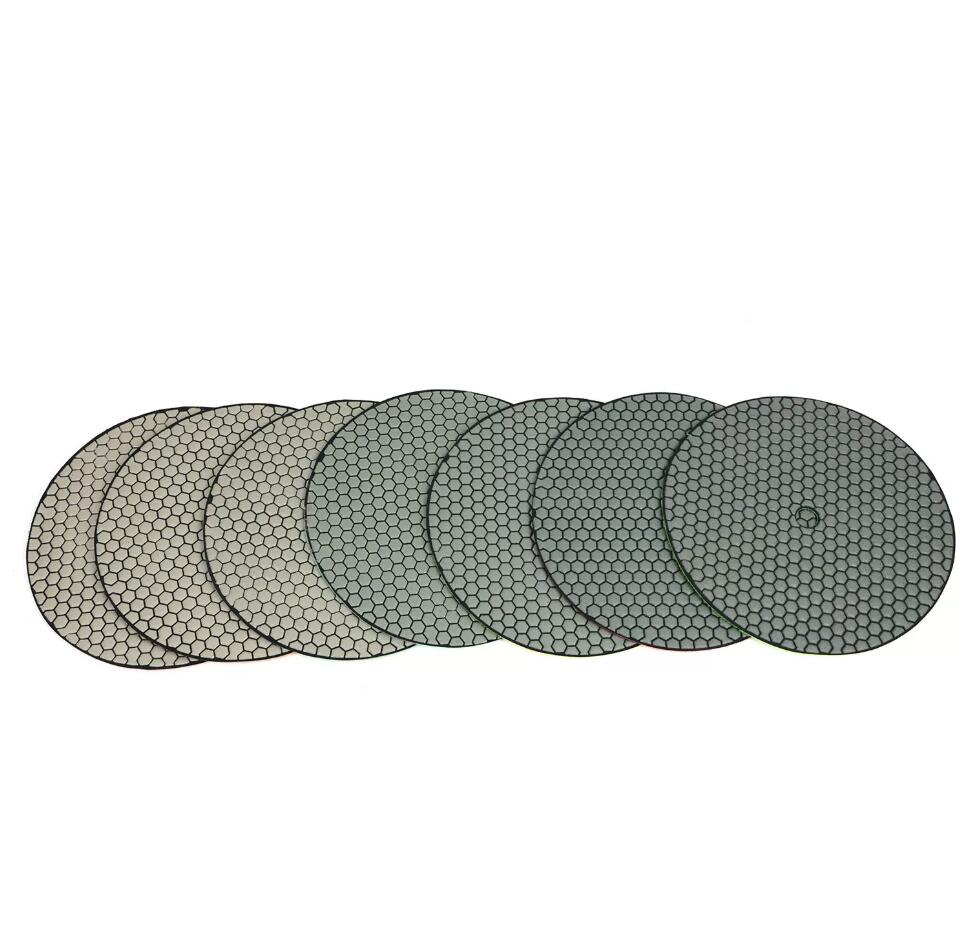 Stone polishing pads