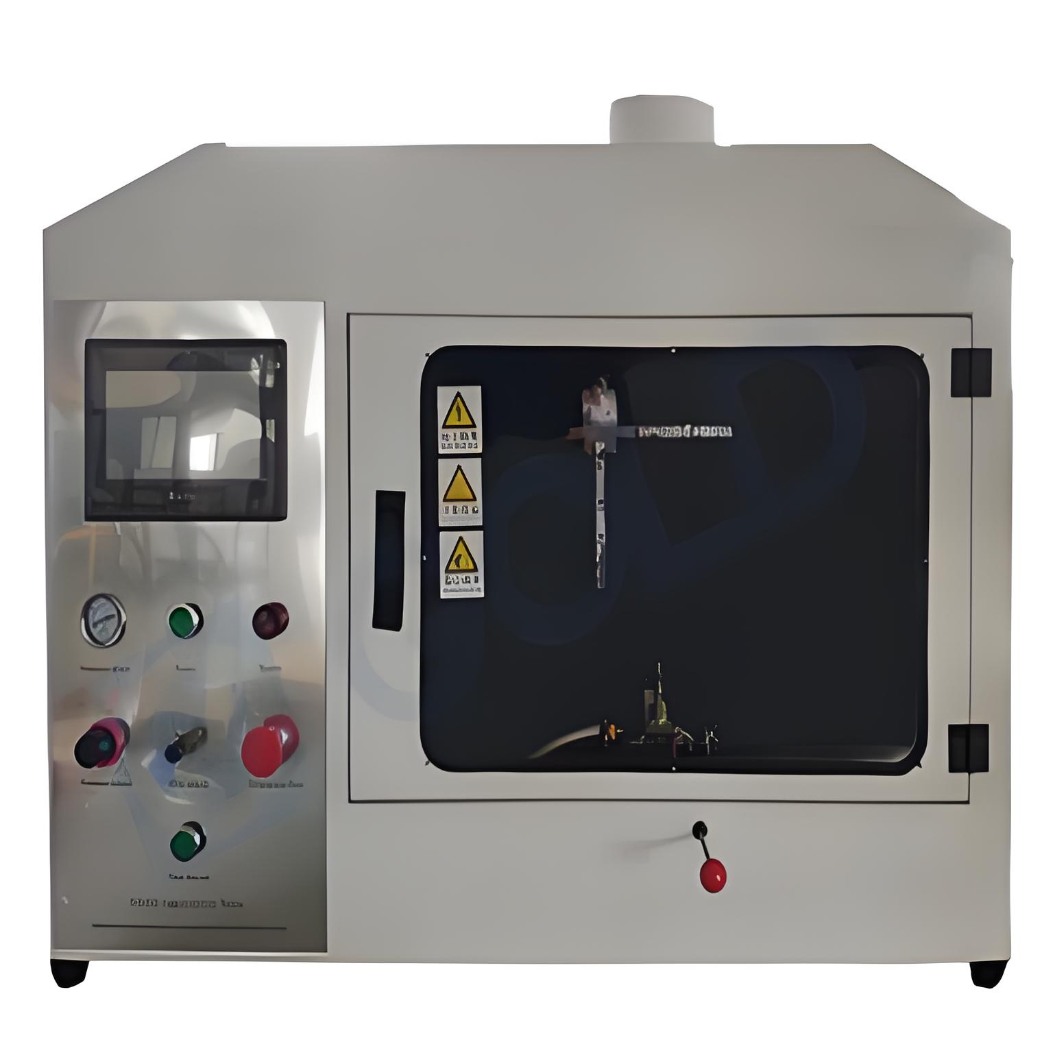 Single-Flame Source Tester， ISO11925-2，DIN 53438;  DIN4102-1