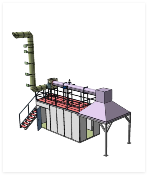 Full-Scale Room Corner Fire Test Apparatus，Corner fire test rig for construction materials