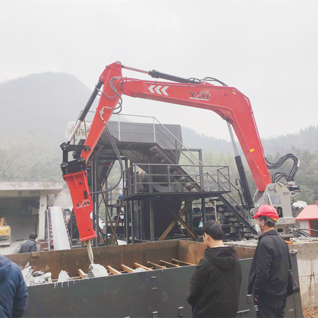 YZH stationary hydraulic rock breaker