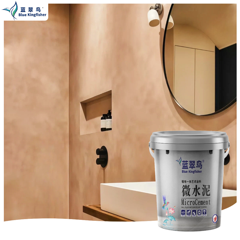 Blue Kingfisher Micro Cement | Eco-Friendly Seamless Finish · Ideal for Long-Term Living Spaces