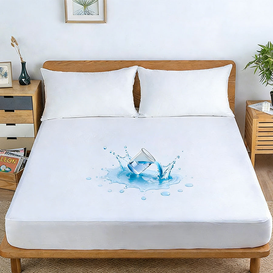 Support Customized Comfortable Soft Jersey Waterproof Mattress Protector for Hotel Hospital Home