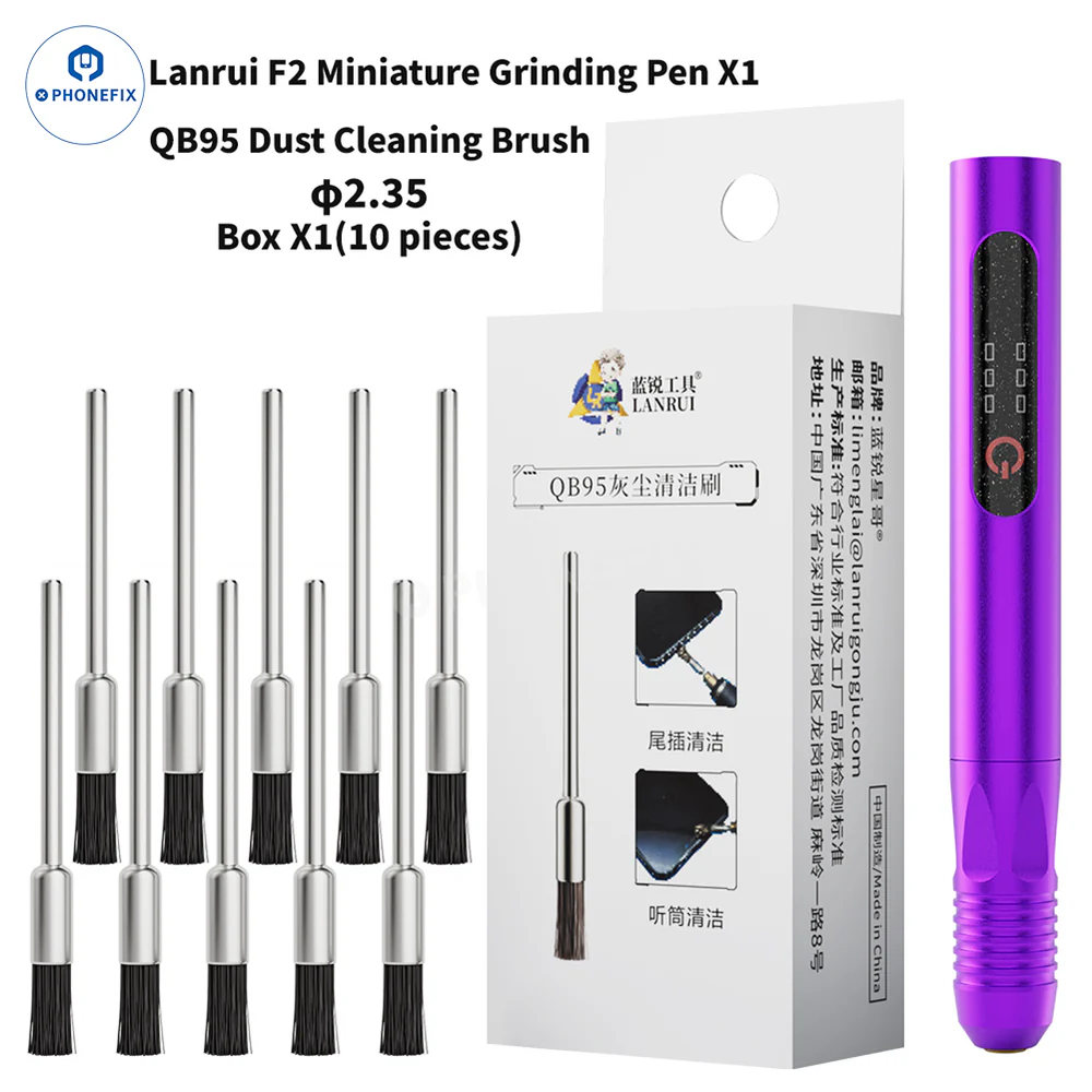 Щетка для прецизионной очистки LANRUI QB95, подходит для использования с полировальными карандашами и средствами для удаления клея