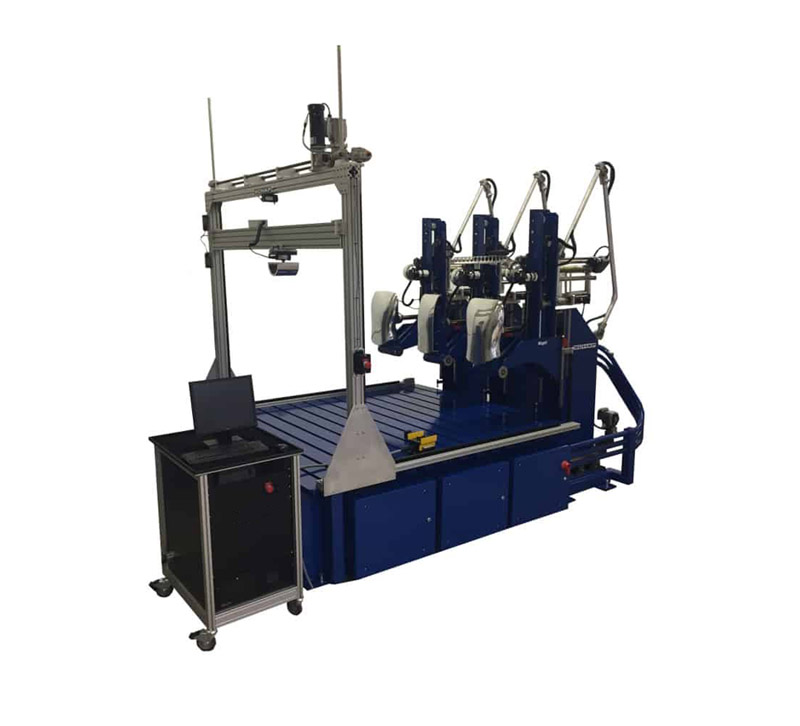 Impact strength tester for car seat headrest