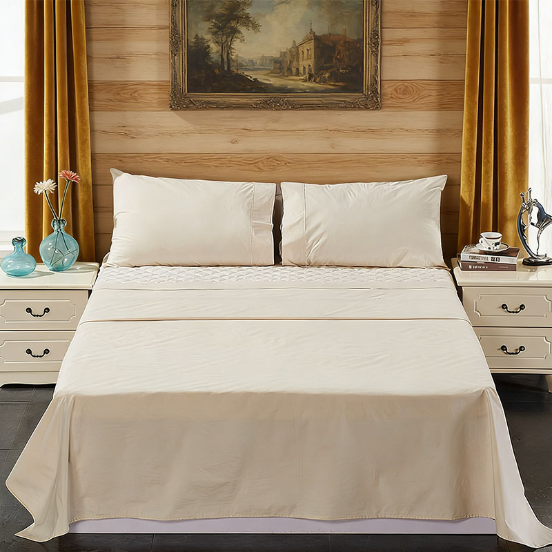 Wholesale Factory Price OekoTex Certified 100% Anti dust mite Neutral Colors Top Sheet