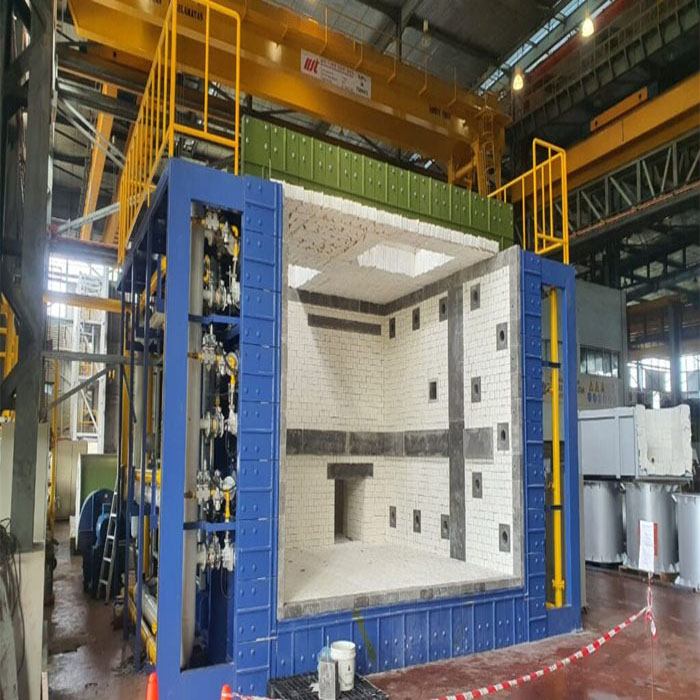 Fire resistance testing furnace for construction industry vertical type