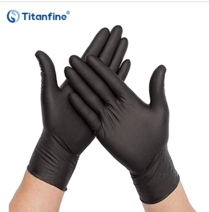 9inch 6.6g Black Nitrile Gloves Powder Free