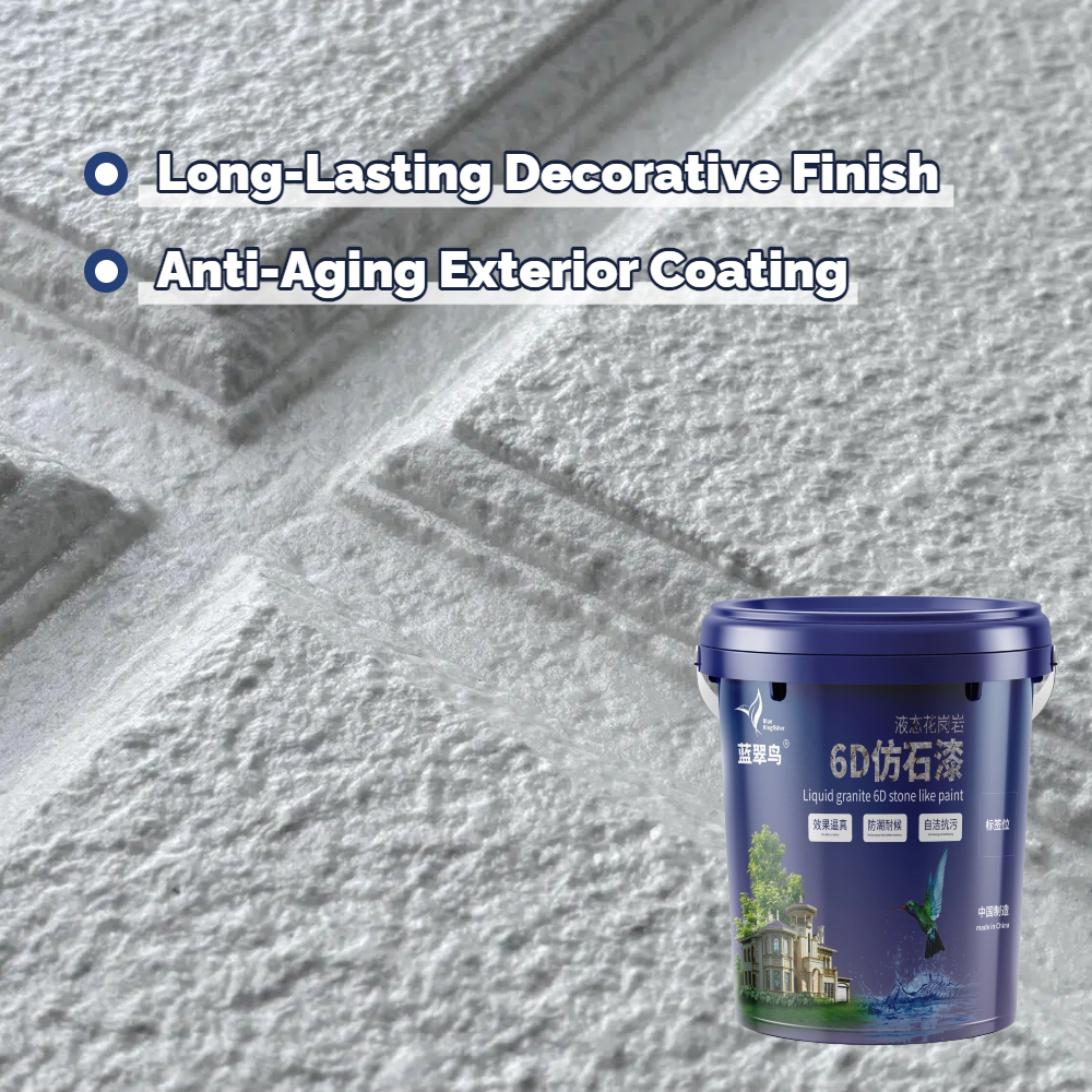 Exterior wall liquid granite material, imitation stone effect, durable, scratch-resistant and beautiful