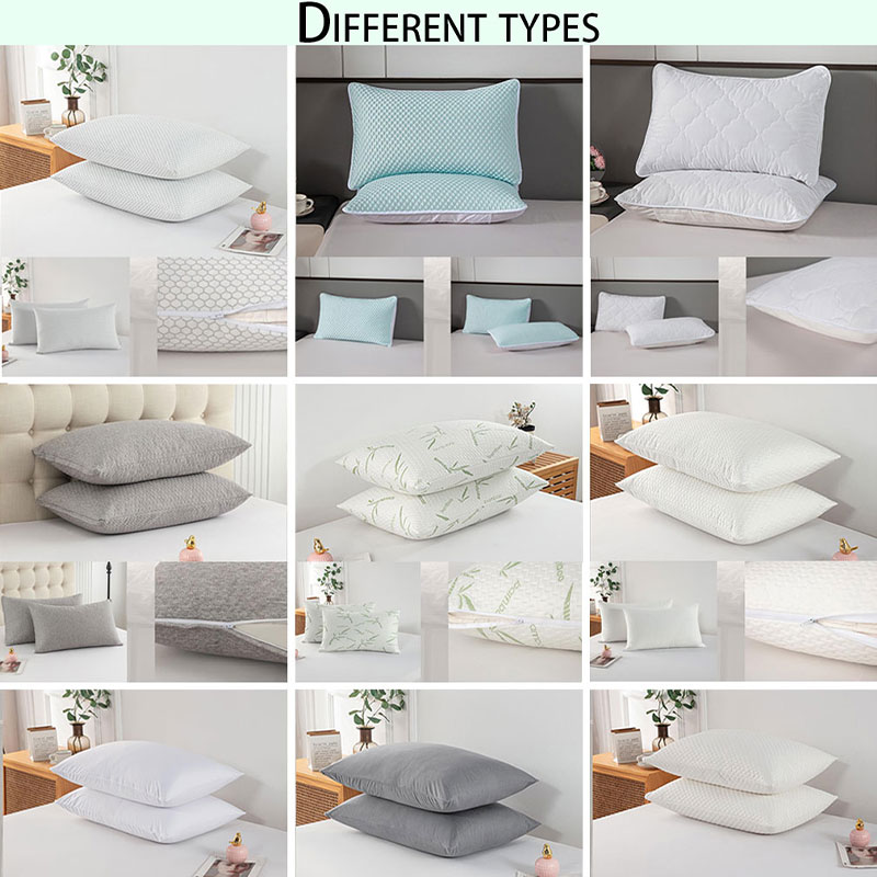 Hypoallergenic Knitted Cooling Bamboo Pillow Shell Pillow Case For Sleep Camping Nursing Hotel Use
