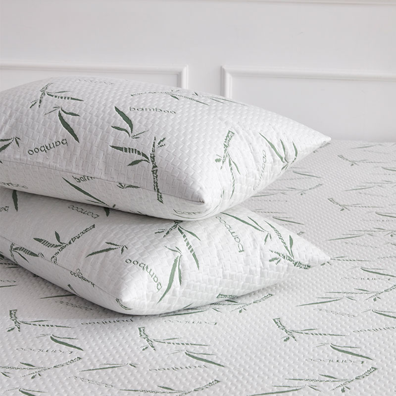 Hypoallergenic Knitted Cooling Bamboo Pillow Shell Pillow Case For Sleep Camping Nursing Hotel Use