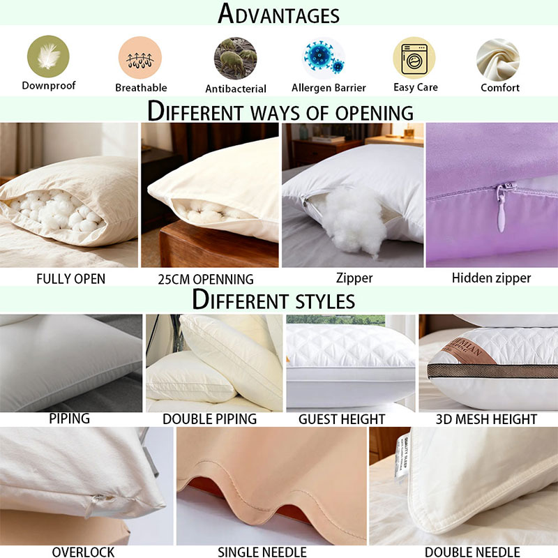 Washable Luxury Pure 100% Mulberry Natural Silk Pillowcase Pillow Shell With Zipper Or Envelope