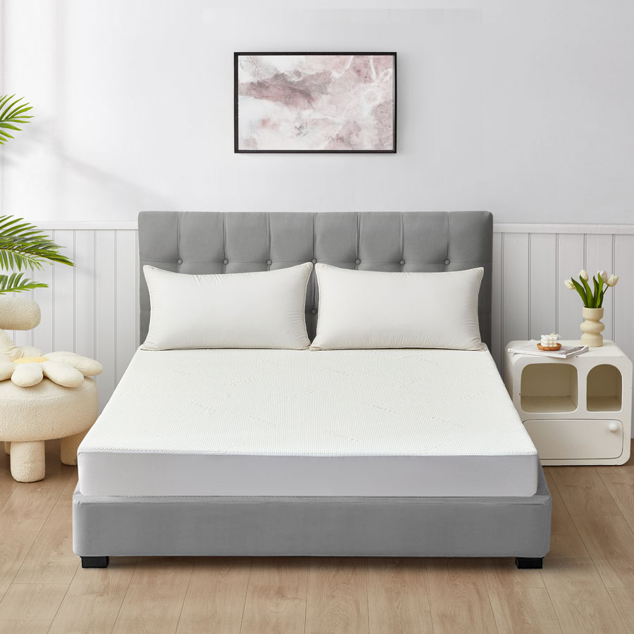 Waterproof Anti-Dust Mite Mattress Protector Knitted Bamboo Bed Protection Mattress Cover for Home Hospital Hotel Use