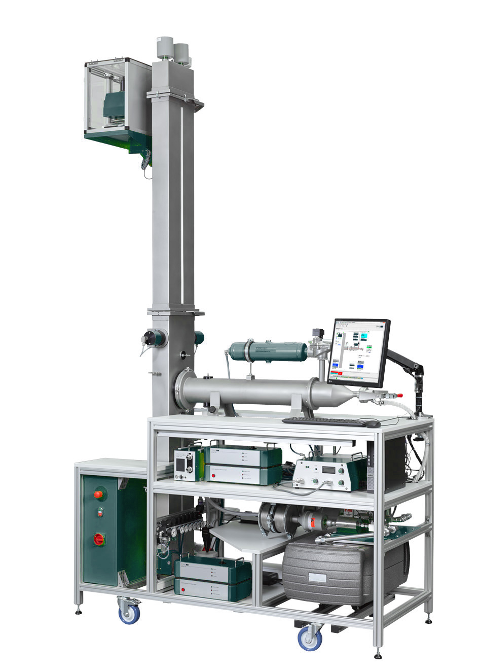Laboratory filter media test rig ISO 11057 compliant