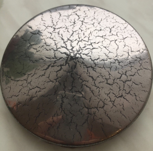 Crackle powder coatings