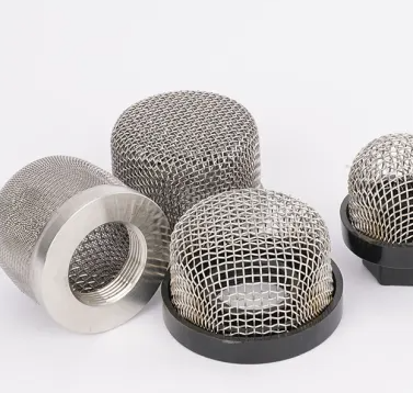 Plastic Rim Metal Mesh Filter Cap