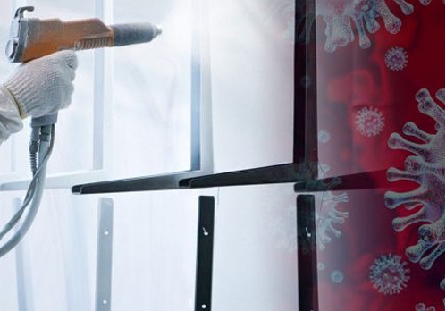 Antibacterial powder coating
