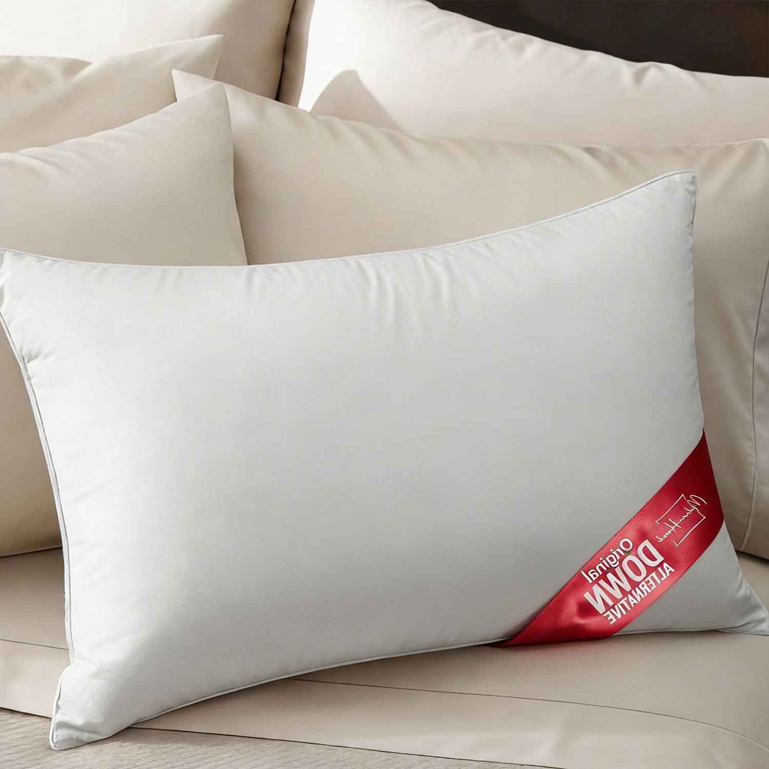Wholesale Breathable Cotton Pillow Case Minimalist Solid Polyester Pillowcover for Guest Room