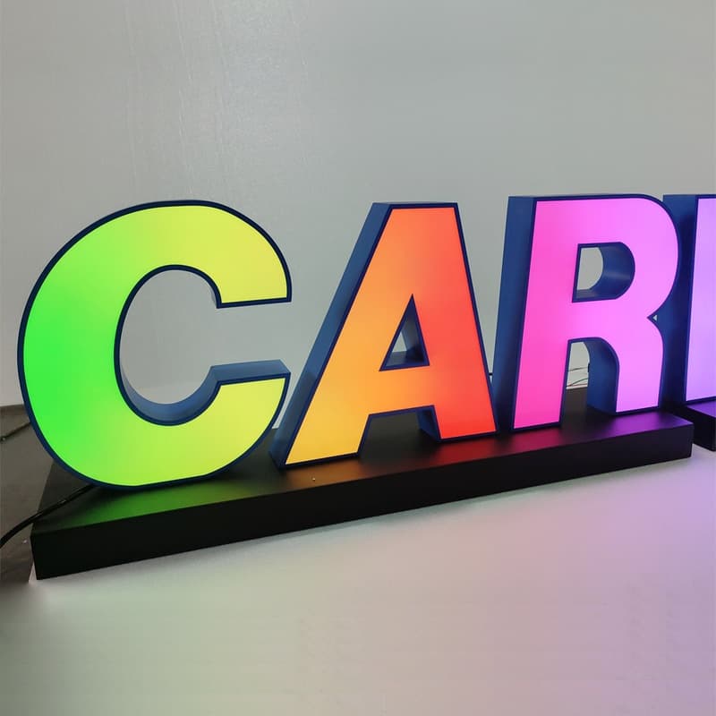 RGB Led Illuminated Sign