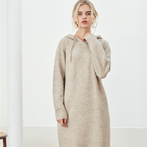 Women's Long Hooded Sweatshirt Dress Wholesale
