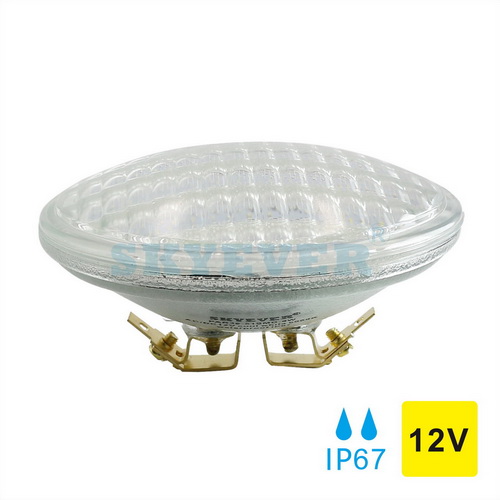 SKYEVER Glass LED PAR36 Light Bulb 9W/12W AC/DC 12V IP67 Flood 