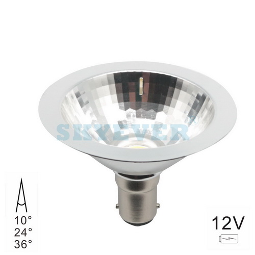 SKYEVER Spot Aluminum LED AR70 5 Watts with shade AC/DC 12V BA15d 