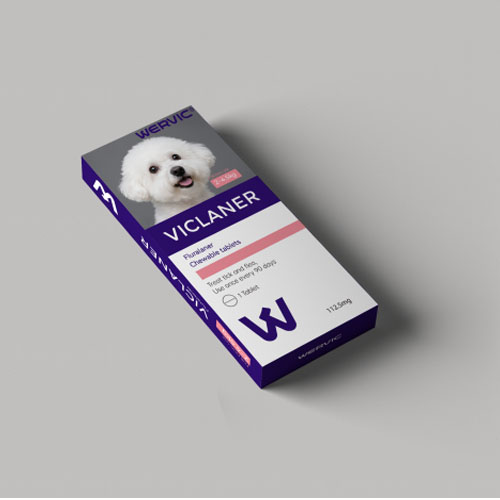 Viclaner chewable tablets for dog