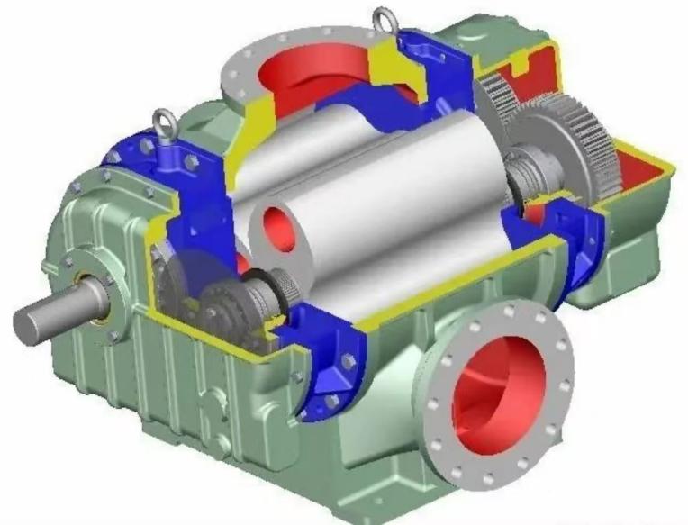 Tri-Lobe Roots Blower (NSRH) / Air Blower / Vacuum Pump.