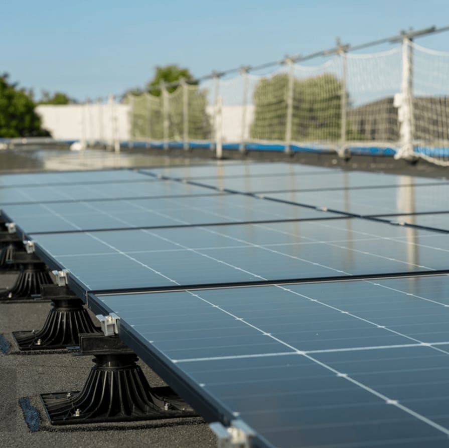 ZAM Steel Flat Roof Solar Mounting System